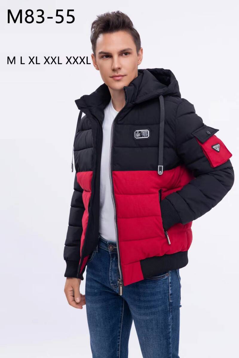 Kurtka męska zimowa Roz M-3XL, 1 Kolor Paczka 5 szt